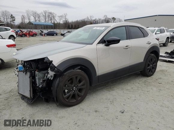 2024 Mazda CX-30 2.5 S Select Sport with VIN 3MVDMBBM3RM691020, listed as a Copart auction lot 45677225 with 4,398 mi miles and Salvage Title. Bid and sale history available at carsss.com. Image 1.