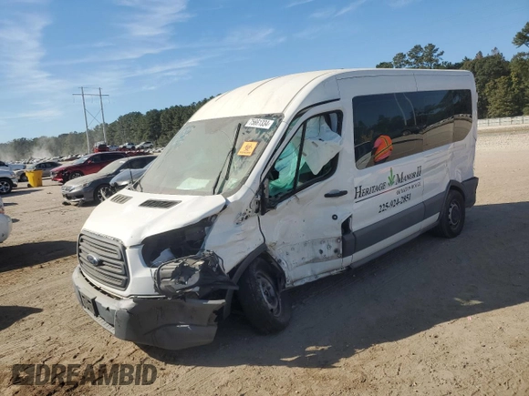 2017 Ford Transit XL z VIN 1FDZX2CM3HKA11793, wystawiony jako Copart lot #75661334 z przebiegiem 96 112 mil mil oraz Szkoda całkowita • Salvage title. Historia ofert i sprzedaży dostępna na DreamBid. Obrazek 1.