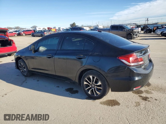 2013 Honda Civic EX with VIN 2HGFB2F88DH501007, listed as a Copart auction lot 46568865 with 138,645 mi miles and Salvage Title. Bid and sale history available at DreamBid. Image 2.