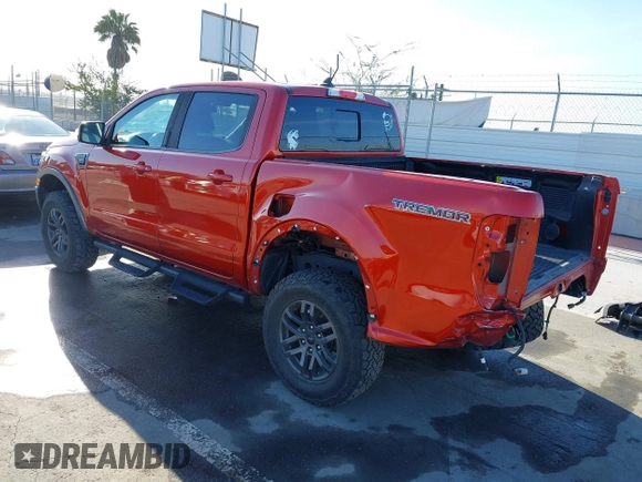 2022 Ford Ranger XL with VIN 1FTER4FHXNLD02305, listed as a IAAI auction lot 41820174 with 52,418 mi miles. Bid and sale history available at carsss.com. Image 3.