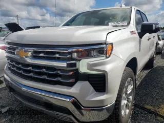 2023 Chevrolet Silverado 1500 LTZ with VIN 1GCUDGED2PZ107213, listed as a Copart auction lot 74062954 with 28,112 mi miles and Salvage Title. Bid and sale history available at carsss.com. Image 1.
