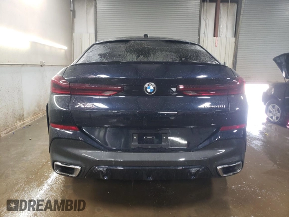 2025 BMW X6 xDrive40i with VIN 5UX33EX0XS9Z57353, listed as a Copart auction lot 50839665 with 1,758 mi miles and Clean Title. Bid and sale history available at carsss.com. Image 6.