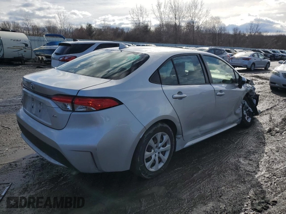 2020 Toyota Corolla LE with VIN JTDEPRAE8LJ099987, listed as a Copart auction lot 43416895 with 98,683 mi miles and Salvage Title. Bid and sale history available at DreamBid. Image 3.