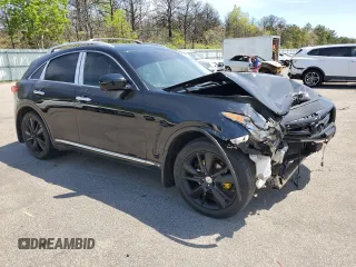 2013 Infiniti FX with VIN JN8CS1MW5DM170014, listed as a Copart auction lot 56195905 with 138,686 mi miles and Salvage title. Bid and sale history available at DreamBid. Image 4.