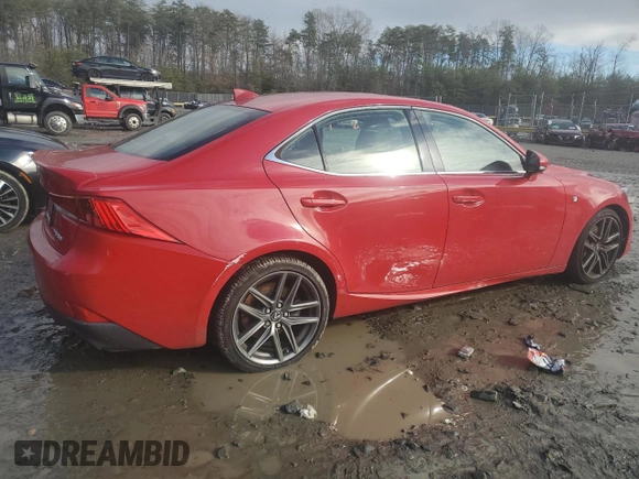 2017 Lexus IS 350 with VIN JTHCE1D28H5014273, listed as a Copart auction lot 85163664 with 46,567 mi miles and Salvage title. Bid and sale history available at DreamBid. Image 3.