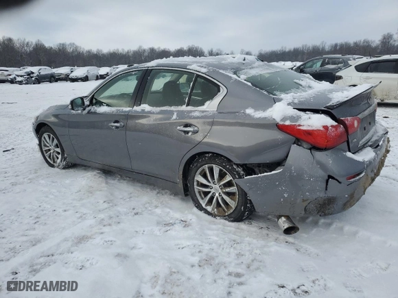 2014 Infiniti Q50 Hybrid Premium with VIN JN1AV7AR1EM701421, listed as a Copart auction lot 88671445 with 112,145 mi miles and Salvage Title. Bid and sale history available at carsss.com. Image 2.