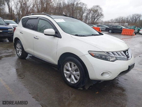 2009 Nissan Murano SL with VIN JN8AZ18U99W000617, listed as a IAAI auction lot 41847489 with 140,712 mi miles. Bid and sale history available at carsss.com. Image 1.