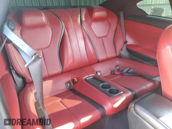 2021 Infiniti Q60 Red Sport 400 with VIN JN1FV7LL7MM560206, listed as a Copart auction lot 69141254 with 27,365 mi miles and Salvage title. Bid and sale history available at DreamBid. Image 10.