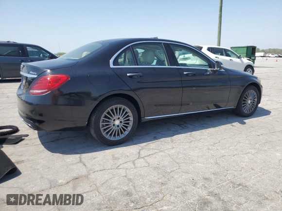 2015 Mercedes-Benz C-Class C 300 Luxury with VIN 55SWF4KB7FU041541, listed as a Copart auction lot 52970535 with 97,028 mi miles and Salvage Title. Bid and sale history available at carsss.com. Image 3.