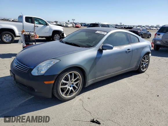 2005 Infiniti G35 z VIN JNKCV54E75M402615, wystawiony jako Copart lot #57704225 z przebiegiem 260 682 mil mil oraz Czysty tytuł • Clean title. Historia ofert i sprzedaży dostępna na DreamBid. Obrazek 1.