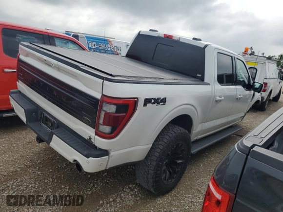 2023 Ford F-150 XL with VIN 1FTFW1EDXPFA18975, listed as a Copart auction lot 49254565 with 15,647 mi miles and Salvage Title. Bid and sale history available at carsss.com. Image 3.
