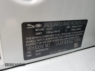 2016 Jaguar XF 35t R-Sport with VIN SAJBF4BV3GCY16993, listed as a Copart auction lot 85688844 with 63,815 mi miles and Salvage Title. Bid and sale history available at carsss.com. Image 15.
