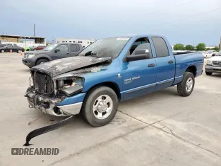 2006 Dodge 2500 SLT z VIN 3D7KR28C76G287873, wystawiony jako Copart lot #55899705 z przebiegiem Nie podano mil oraz Czysty tytuł • Clean title. Historia ofert i sprzedaży dostępna na DreamBid. Obrazek 1.