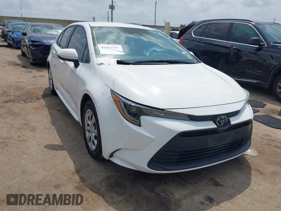 2024 Toyota Corolla LE with VIN 5YFB4MDE8RP128628, listed as a IAAI auction lot 42083196 with 37,634 mi miles and . Bid and sale history available at DreamBid. Image 1.