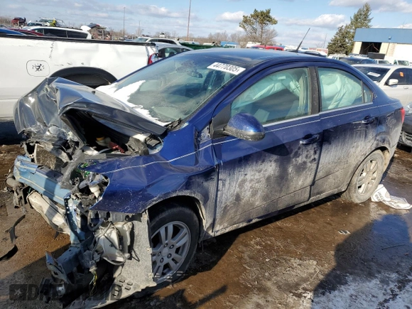 2013 Chevrolet Sonic LT with VIN 1G1JC5SB6D4252737, listed as a Copart auction lot 44770305 with 163,144 mi miles and Clean Title. Bid and sale history available at DreamBid. Image 1.