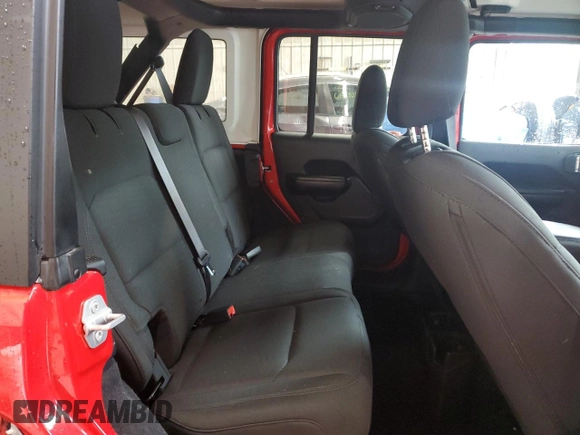 2018 Jeep Wrangler Unlimited Sport S with VIN 1C4HJXDG5JW285227, listed as a Copart auction lot 61264625 with 46,085 mi miles and Salvage title. Bid and sale history available at DreamBid. Image 11.