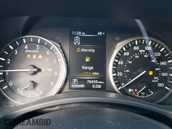 2021 Infiniti Q50 3.0t LUXE with VIN JN1EV7BP9MM700661, listed as a Copart auction lot 47864815 with 70,459 mi miles and Non Repairable. Bid and sale history available at carsss.com. Image 9.