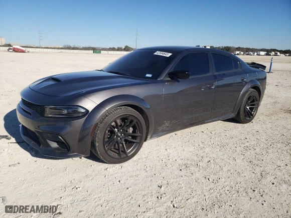 2023 Dodge Charger Scat Pack Widebody with VIN 2C3CDXGJ9PH651887, listed as a Copart auction lot 42554645 with 9,778 mi miles and Clean Title. Bid and sale history available at carsss.com. Image 1.