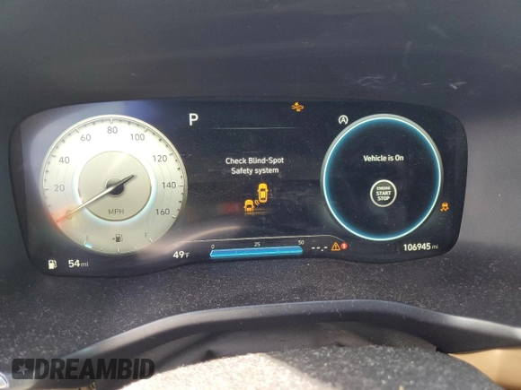 2021 Hyundai Santa Fe Calligraphy with VIN 5NMS5DAL5MH368500, listed as a Copart auction lot 42534255 with 106,945 mi miles and Salvage title. Bid and sale history available at DreamBid. Image 9.