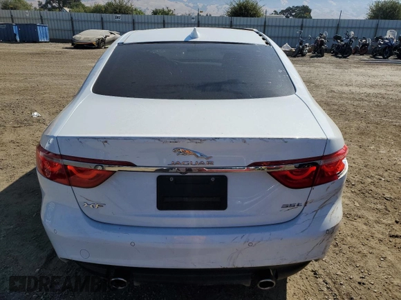 2016 Jaguar XF 35t Prestige with VIN SAJBE4BVXGCY02950, listed as a Copart auction lot 66197884 with 51,616 mi miles and Salvage Title. Bid and sale history available at carsss.com. Image 6.