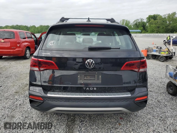 2022 Volkswagen Taos S с VIN 3VVCX7B21NM065851, выставлен на аукционе Copart как лот 54902265 с пробегом 25 187 миль миль и Списание • Salvage title. История ставок и продаж доступна на DreamBid. Изображение 6.