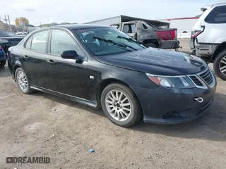 2008 Saab 9-3 with VIN YS3FB49Y181128122, listed as a IAAI auction lot 41598973 with 186,498 mi miles. Bid and sale history available at carsss.com. Image 1.
