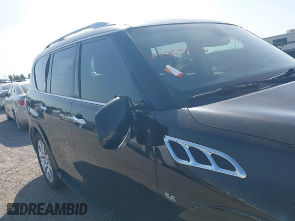 2014 Infiniti QX80 with VIN JN8AZ2NF2E9555610, listed as a IAAI auction lot 42765210 with 215,717 mi miles and . Bid and sale history available at DreamBid. Image 6.
