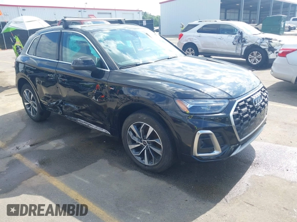 2024 Audi Q5 S line Premium Plus with VIN WA1EAAFY5R2030063, listed as a IAAI auction lot 42158057 with 35,897 mi miles. Bid and sale history available at carsss.com. Image 1.