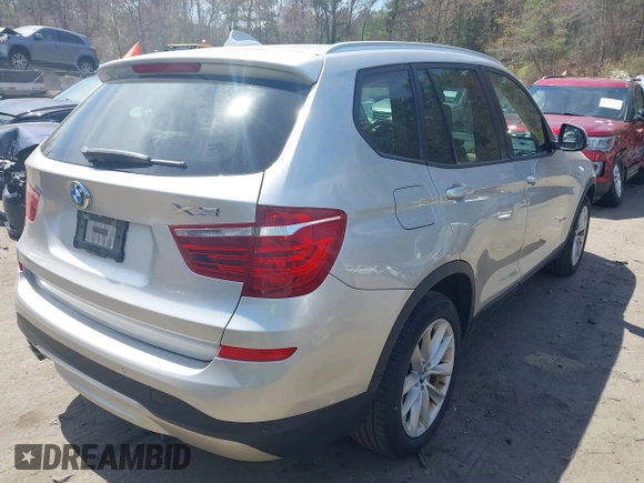 2016 BMW X3 xDrive28i with VIN 5UXWX9C54G0D68999, listed as a IAAI auction lot 42086122 with 107,697 mi miles and . Bid and sale history available at DreamBid. Image 4.