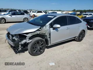 2025 Toyota Corolla SE with VIN 5YFS4MCEXSP227488, listed as a Copart auction lot 47110405 with 1,231 mi miles and Salvage Title. Bid and sale history available at carsss.com. Image 1.