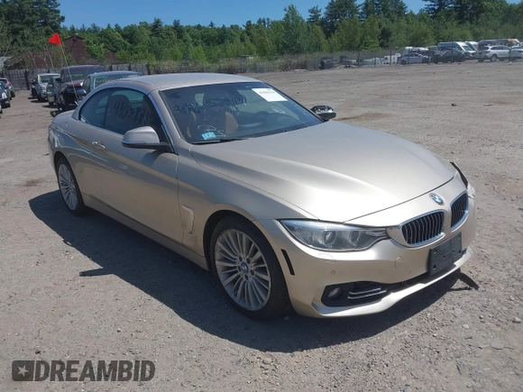 2015 BMW 4 Series 435i xDrive with VIN WBA3T7C51FP942320, listed as a IAAI auction lot 42584318 with 81,814 mi miles and . Bid and sale history available at DreamBid. Image 1.