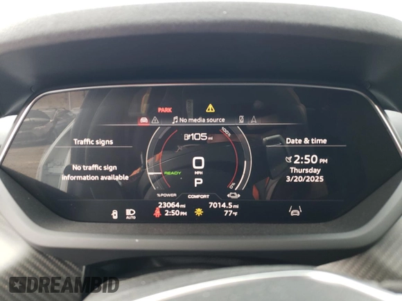 2022 Audi RS e-tron GT z VIN WAUAHBFW1N7900678, wystawiony jako Copart lot #50043505 z przebiegiem 23 064 mil mil oraz Szkody całkowita. Historia ofert i sprzedaży dostępna na DreamBid. Obrazek 9.