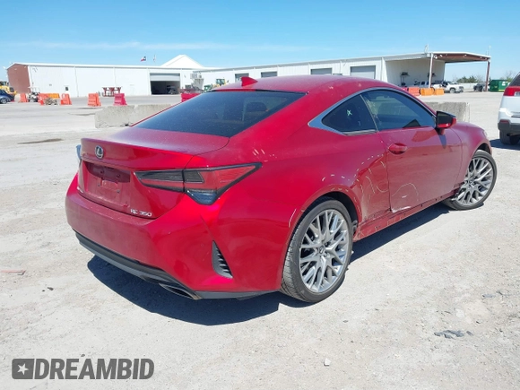 2019 Lexus RC 350 with VIN JTHHZ5BC8K5021583, listed as a IAAI auction lot 41867225 with 6,571 mi miles and . Bid and sale history available at DreamBid. Image 4.