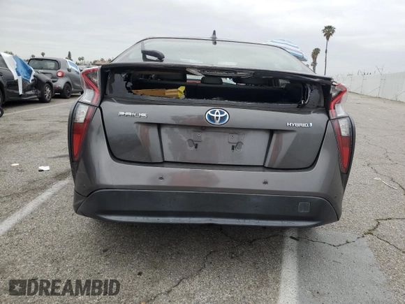 2017 Toyota Prius Two with VIN JTDKARFU8H3047212, listed as a Copart auction lot 53165625 with 82,646 mi miles and Salvage Title. Bid and sale history available at carsss.com. Image 6.