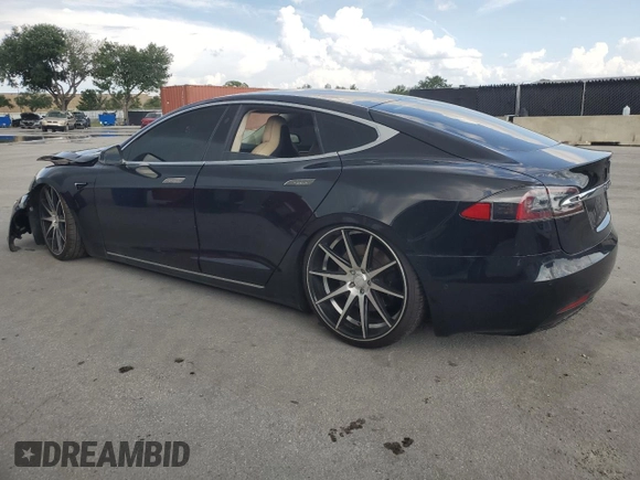 2017 Tesla Model S 100D with VIN 5YJSA1E2XHF194670, listed as a Copart auction lot 57919145 with 122,314 mi miles and Clean title. Bid and sale history available at DreamBid. Image 2.