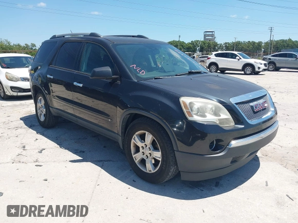2010 GMC Acadia SL with VIN 1GKLRKED2AJ152923, listed as a IAAI auction lot 42036977 with 108,285 mi miles. Bid and sale history available at carsss.com. Image 1.