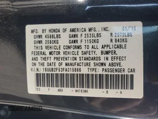 2015 Acura TLX Technology z VIN 19UUB2F53FA015686, wystawiony jako Copart lot #54389345 z przebiegiem 100 865 mil mil oraz Szkoda całkowita • Salvage title. Historia ofert i sprzedaży dostępna na DreamBid. Obrazek 12.