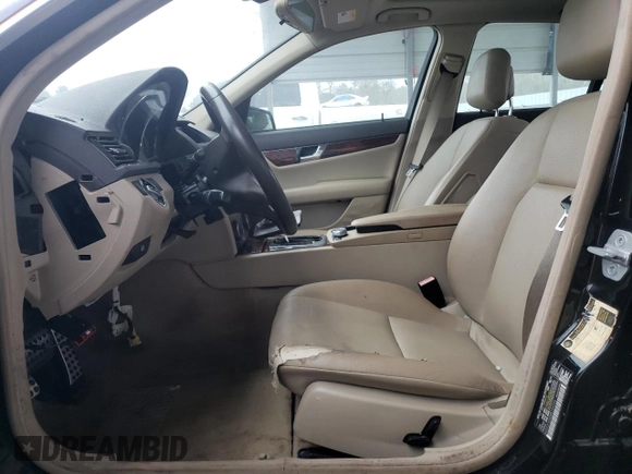 2011 Mercedes-Benz C with VIN WDDGF5EB4BR184206, listed as a Copart auction lot 44655965 with 133,737 mi miles and Clean Title. Bid and sale history available at carsss.com. Image 7.