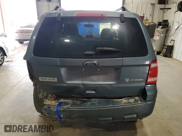 2011 Ford Escape Hybrid with VIN 1FMCU5K30BKC19663, listed as a Copart auction lot 63688205 with 176,376 mi miles and Clean title. Bid and sale history available at DreamBid. Image 6.