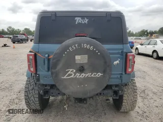 2022 Ford Bronco with VIN 1FMDE5BH1NLB59971, listed as a Copart auction lot 55136985 with 40,398 mi miles and Salvage Title. Bid and sale history available at carsss.com. Image 6.