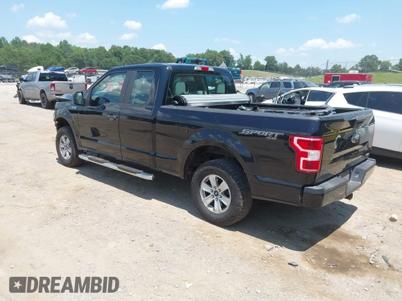 2018 Ford F-150 XL with VIN 1FTEX1EP8JKC44174, listed as a IAAI auction lot 42682689 with 196,761 mi miles and . Bid and sale history available at DreamBid. Image 3.