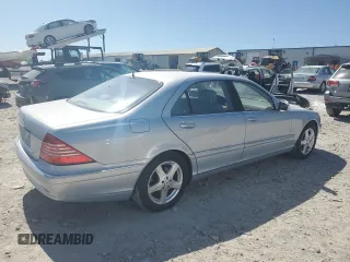 2004 Mercedes-Benz S 320/430/500 with VIN WDBNG75JX4A386291, listed as a Copart auction lot 53063845 with 31,376 mi miles and Salvage Title. Bid and sale history available at carsss.com. Image 3.