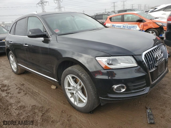 2017 Audi Q5 Premium Plus with VIN WA1L2AFP9HA033743, listed as a Copart auction lot 49057085 with 80,703 mi miles and Salvage Title. Bid and sale history available at carsss.com. Image 4.