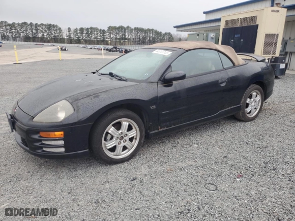2001 Mitsubishi Eclipse GT with VIN 4A3AE85H31E023387, listed as a Copart auction lot 44310745 with 117,074 mi miles and Clean Title. Bid and sale history available at carsss.com. Image 1.