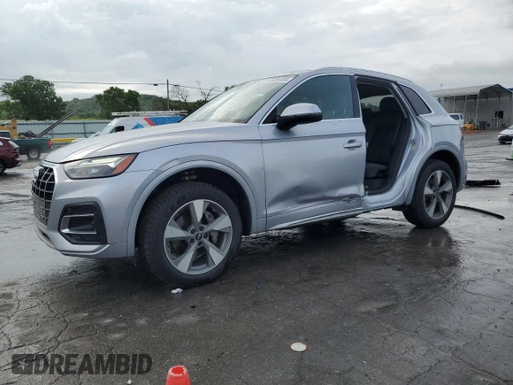 2023 Audi Q5 Premium Plus with VIN WA1BBAFY6P2041523, listed as a Copart auction lot 61055955 with 40,357 mi miles and Salvage title. Bid and sale history available at DreamBid. Image 1.