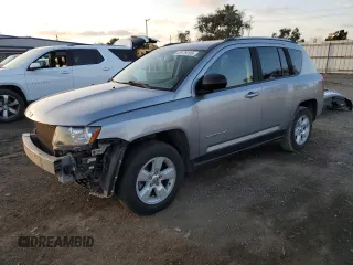 2016 Jeep Compass 75th Anniversary with VIN 1C4NJCBB3GD748893, listed as a Copart auction lot 43176195 with 71,356 mi miles and Salvage Title. Bid and sale history available at carsss.com. Image 1.