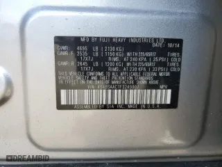 2015 Subaru Outback 2.5i with VIN 4S4BSAAC1F3249007, listed as a Copart auction lot 46246265 with 186,751 mi miles and Clean Title. Bid and sale history available at carsss.com. Image 13.
