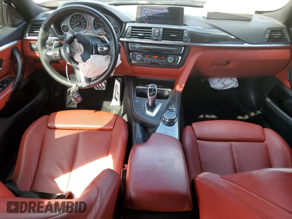 2015 BMW 4 Series 435i xDrive with VIN WBA4B3C51FGV48297, listed as a Copart auction lot 60950394 with 105,509 mi miles and Salvage Title. Bid and sale history available at DreamBid. Image 8.