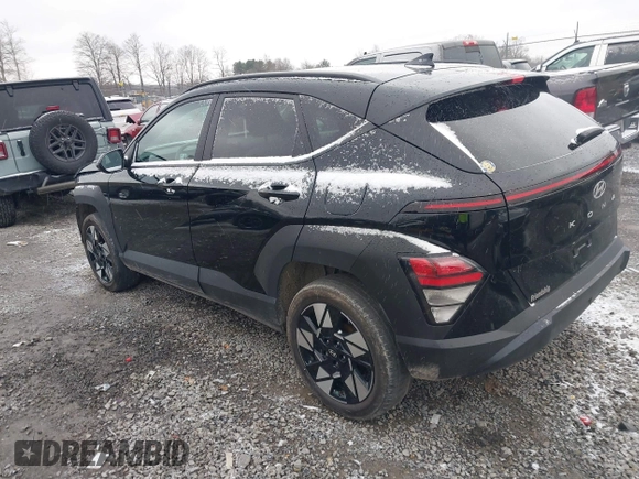 2024 Hyundai Kona SEL with VIN KM8HBCAB8RU085752, listed as a IAAI auction lot 40961834 with 17,974 mi miles. Bid and sale history available at carsss.com. Image 3.