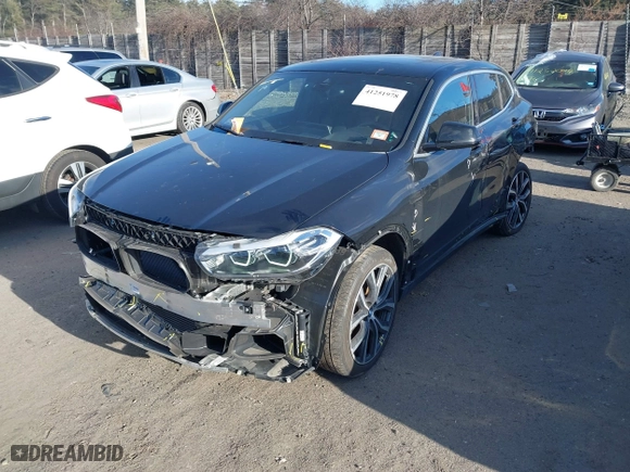 2022 BMW X2 xDrive28i with VIN WBXYJ1C00N5U75582, listed as a IAAI auction lot 41251978 with 44,851 mi miles. Bid and sale history available at carsss.com. Image 19.